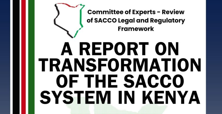 Report on SACCO Transformation Report by Committee of Experts Kenya