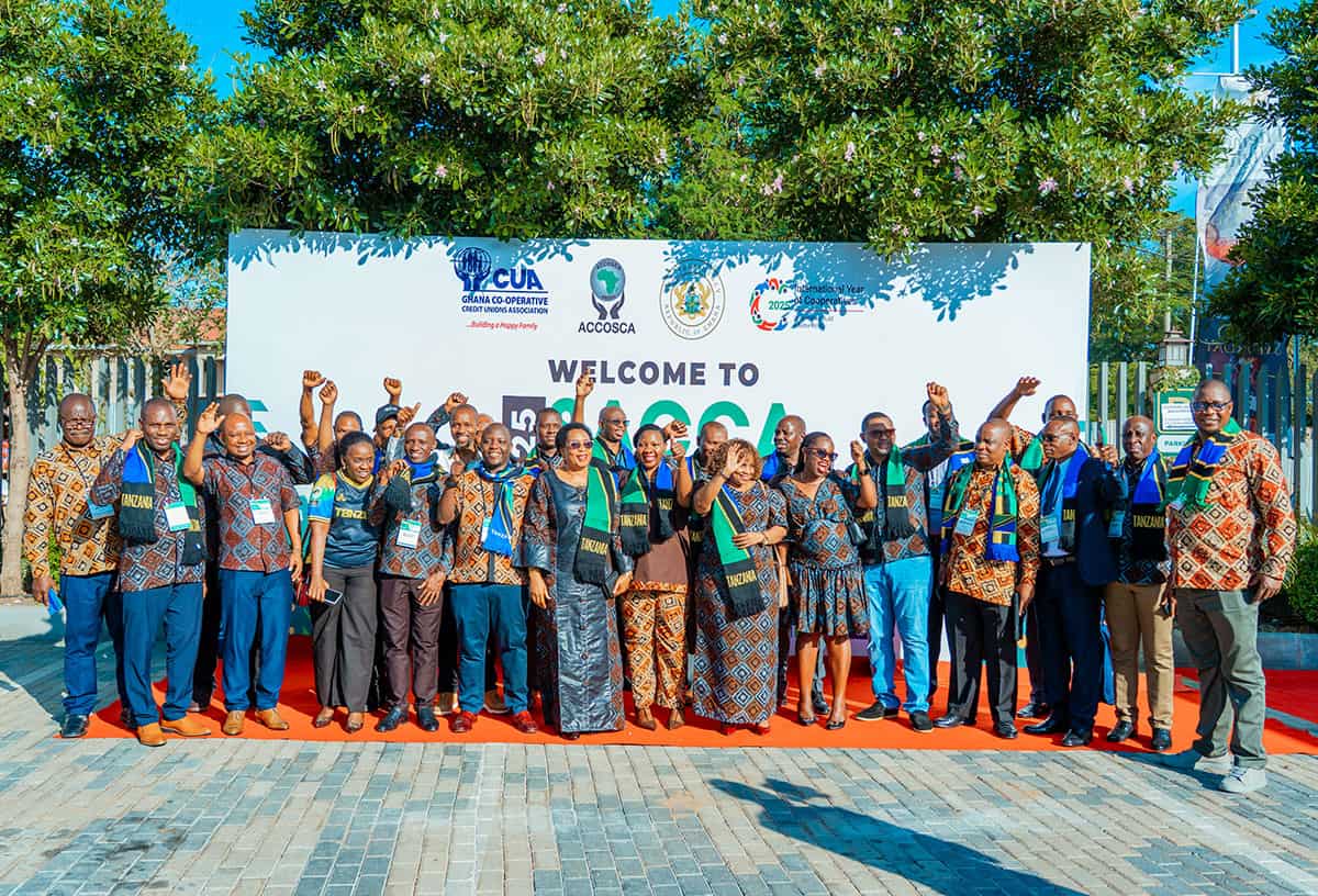 ACCOSCA members taking a group photo together.